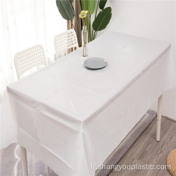 Nappe en PEVA blanche jetable personnalisé